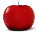 apple fibreresin red isolated