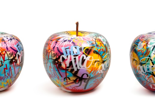 apple graffiti rowof5