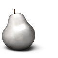 pear silverplated