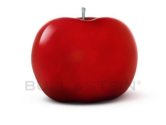 apple fibreresin red isolated